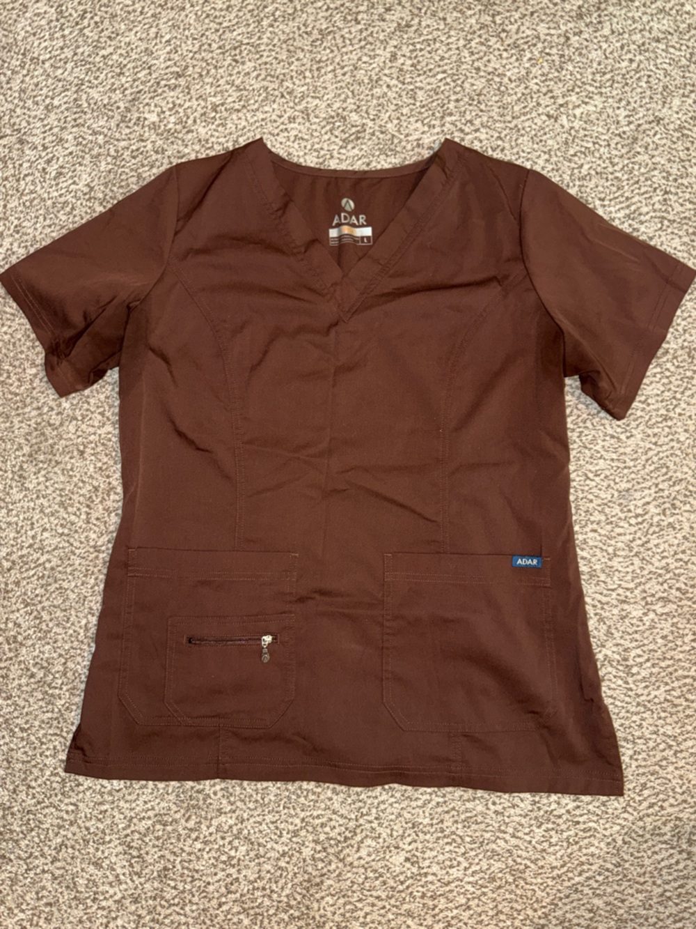 Adar Brown Scrub Set - Large